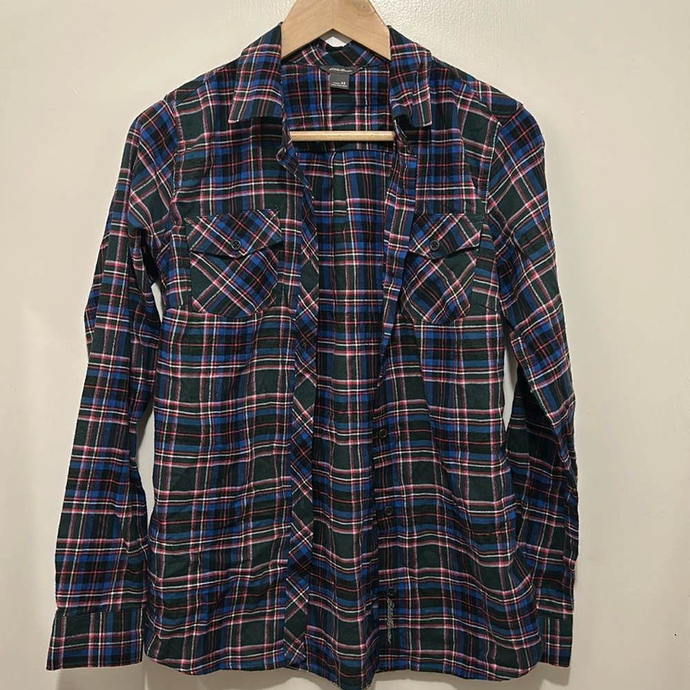 Womans Eddie Bauer flannel shirt - size XS